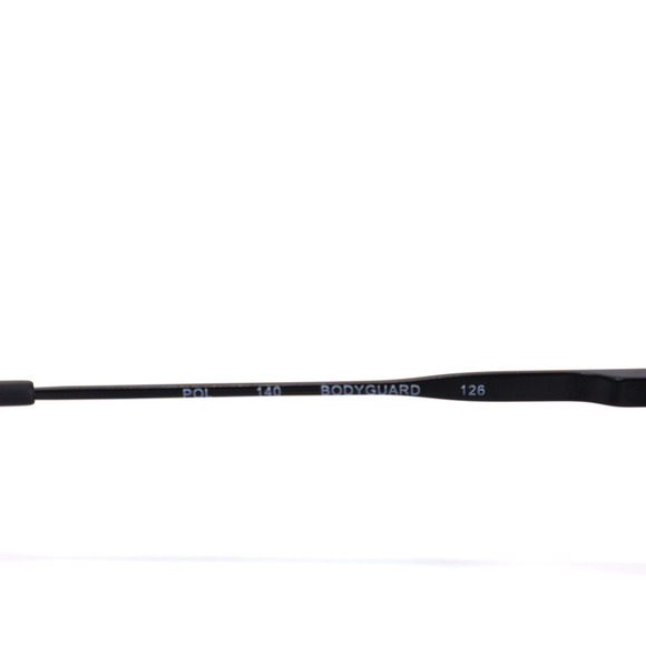 Quay Australia BODYGUARD Polarized Square Aviator Sunglasses - Black/Black - NWT - Picture 6 of 9